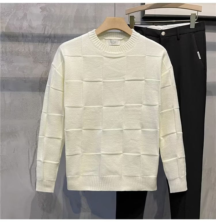Men's Long Sleeve Round Neck Sweater Shirt