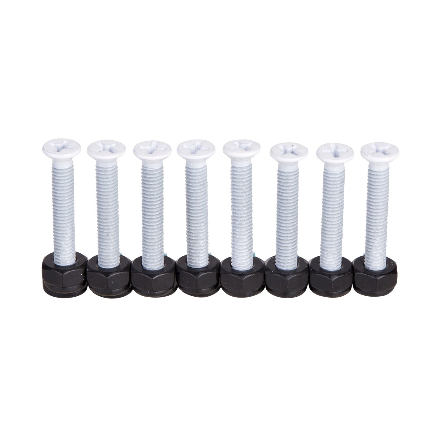 Cal 7 Standard 1.25" White Skateboard Hardware Set