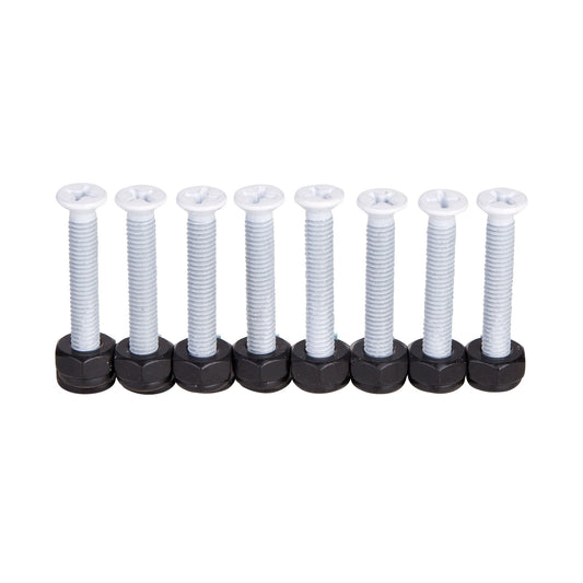 Cal 7 Standard 1.25" White Skateboard Hardware Set