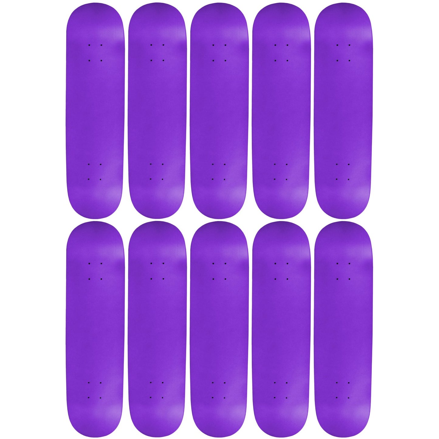 Moose 10-Count 8.25" Blank Skateboard Decks, Neon Purple, 7-Ply Canadian Maple