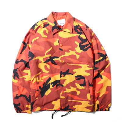 Men's Camouflage Skateboard Windbreaker