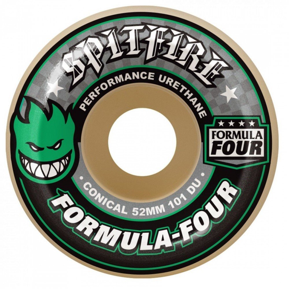Spitfire Skateboard Wheel Conical Mixed SFWHFF100 Multicolored 52mm
