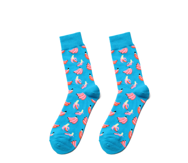 Fruit Print High-Cut Skate Socks