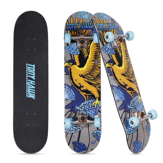 Tony Hawk 31-Inch Complete Skateboard, Tony Hawk Signature Series 3, 9-Ply Maple Deck