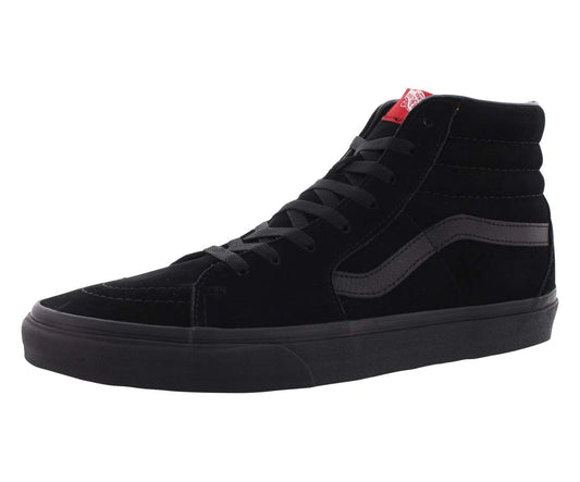 Vans Unisex Hi-Top Trainers (10, Plain Black)