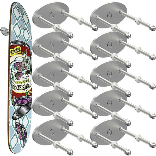 Linone 10-Piece Aluminum Wall Mount Skateboard Hangers For Display