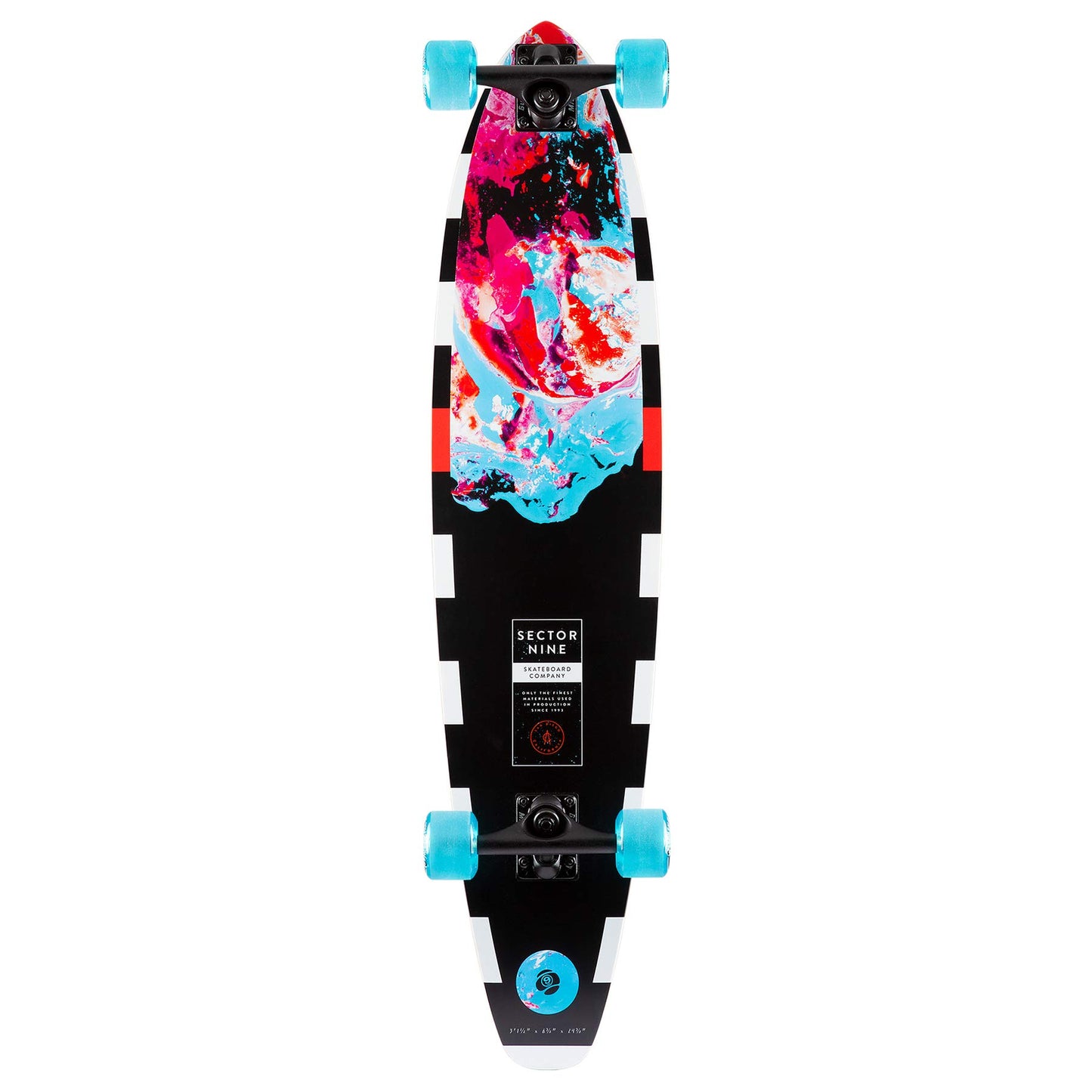 Sector 9 Longboards Cosmos Cutback Fiberglass Complete Cruiser Skateboard (8.365" x 37.5")