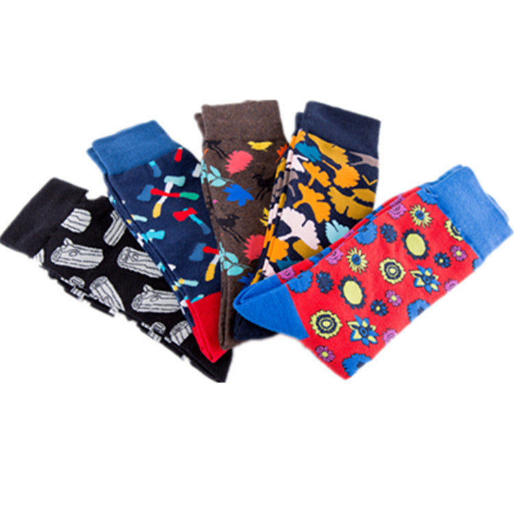 Forest Series Men's Skateboard Socks - Ginkgo Design