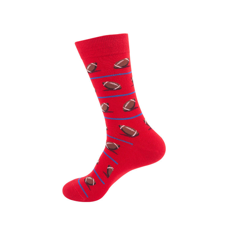 Colorful High-Cut Floral Socks for Skateboarding